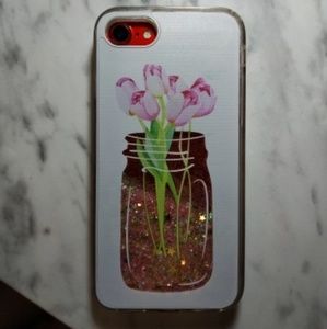 Flower Vase Glitter Phone Case